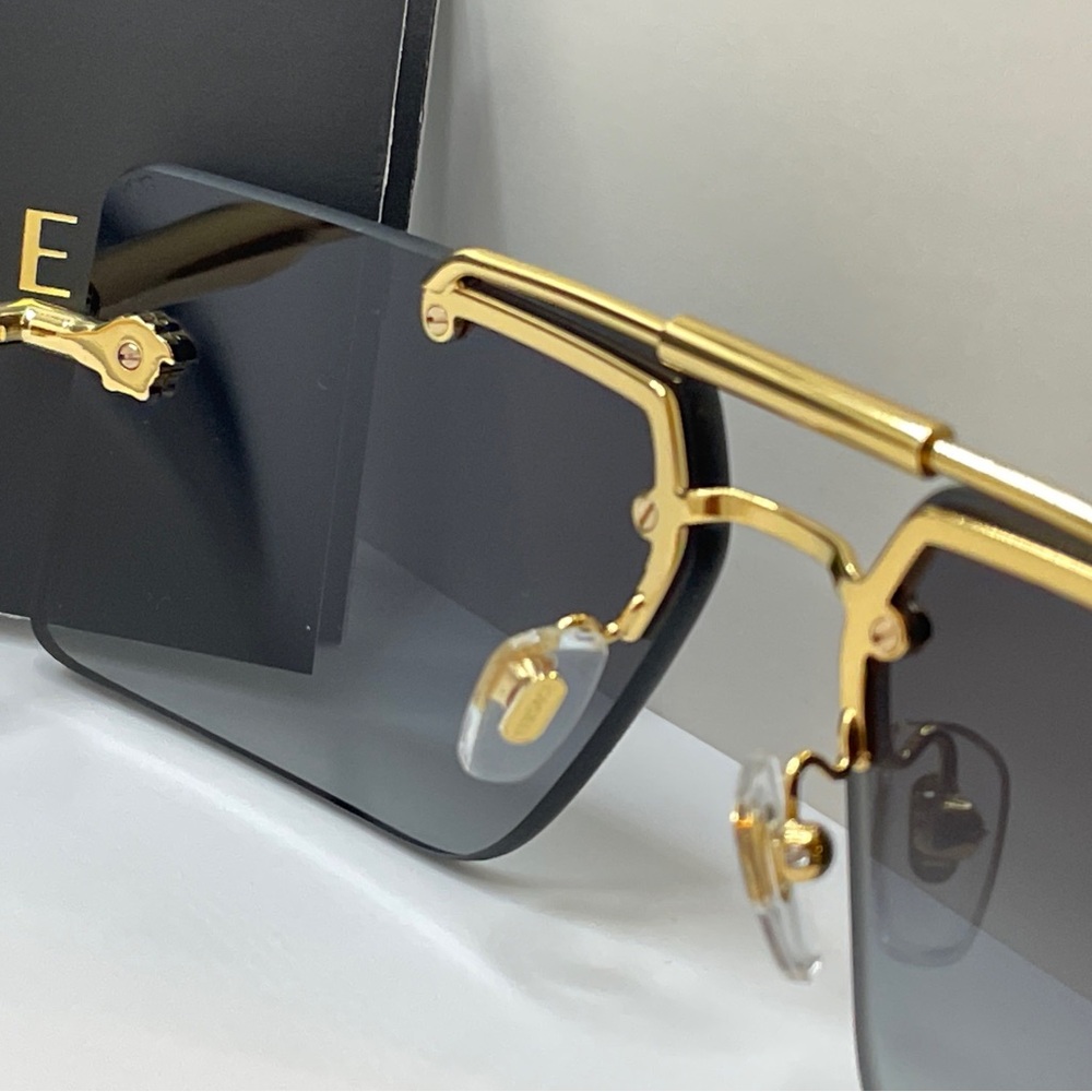 Versace Sunglasses VE2245 10028G 60mm Gold / Grey Gradient Lens Authentic & NWT - Picture 8 of 12